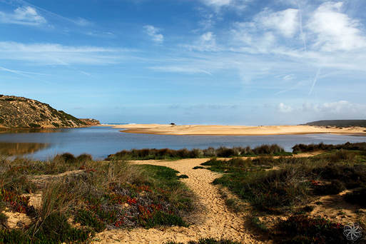 Praia da Bordeira, Portugal, Westkust, zandduinen strand 