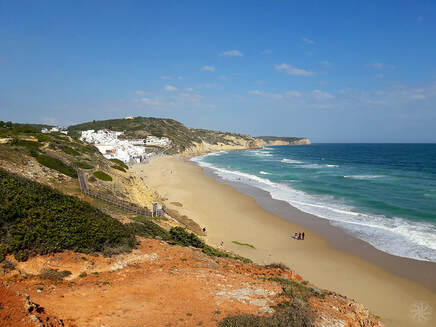 Praia da Salema, zuidkust, portret van een droom, Algarve, zee, strand, lente, kleuren