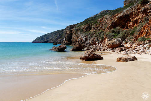 Portugal, Praia das Furnas, Zuidkust Portugal, strand, schoonheid
